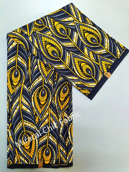Guaranteed Veritable African Real Wax Fabric - 100% Cotton High Quality Ankara Pagne 6 Yards Nigerian Women’s Style Dress Material
