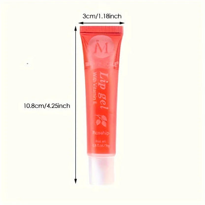 6-Piece Moisturizing Clear Lip Gloss Set - Rosehip, Argan, Peppermint, Aloe & Coconut Lip Oils