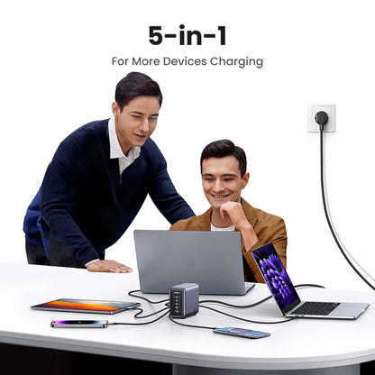 UGREEN 300W GaN Desktop Charging Station - 140W Max Single Port USB Charger with PD3.1 Fast Charging for MacBook Pro, iPad, iPhone