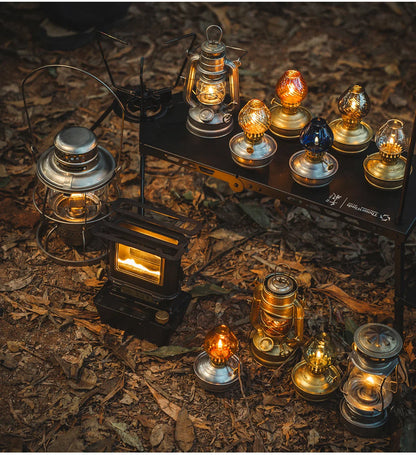ThousWinds Luminara Mini Oil Lamp – Windproof Portable Retro Lantern with 20-Hour Burn Time for Camping and Hiking