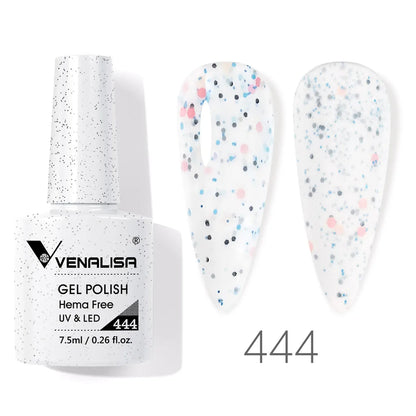VENALISA 7.5ml HEMA-Free Nail Gel Polish – VIP4 Semi-Permanent Soak-Off UV/LED Gel Varnish, Full Coverage Nail Lacquer