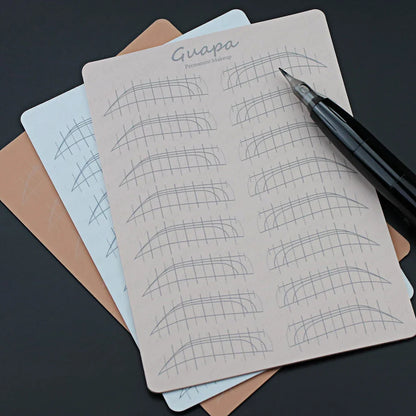 Microblading Practice Skin Sheets — Eyebrow Segment Tip Joint Texture for Semi-Permanent Makeup Training