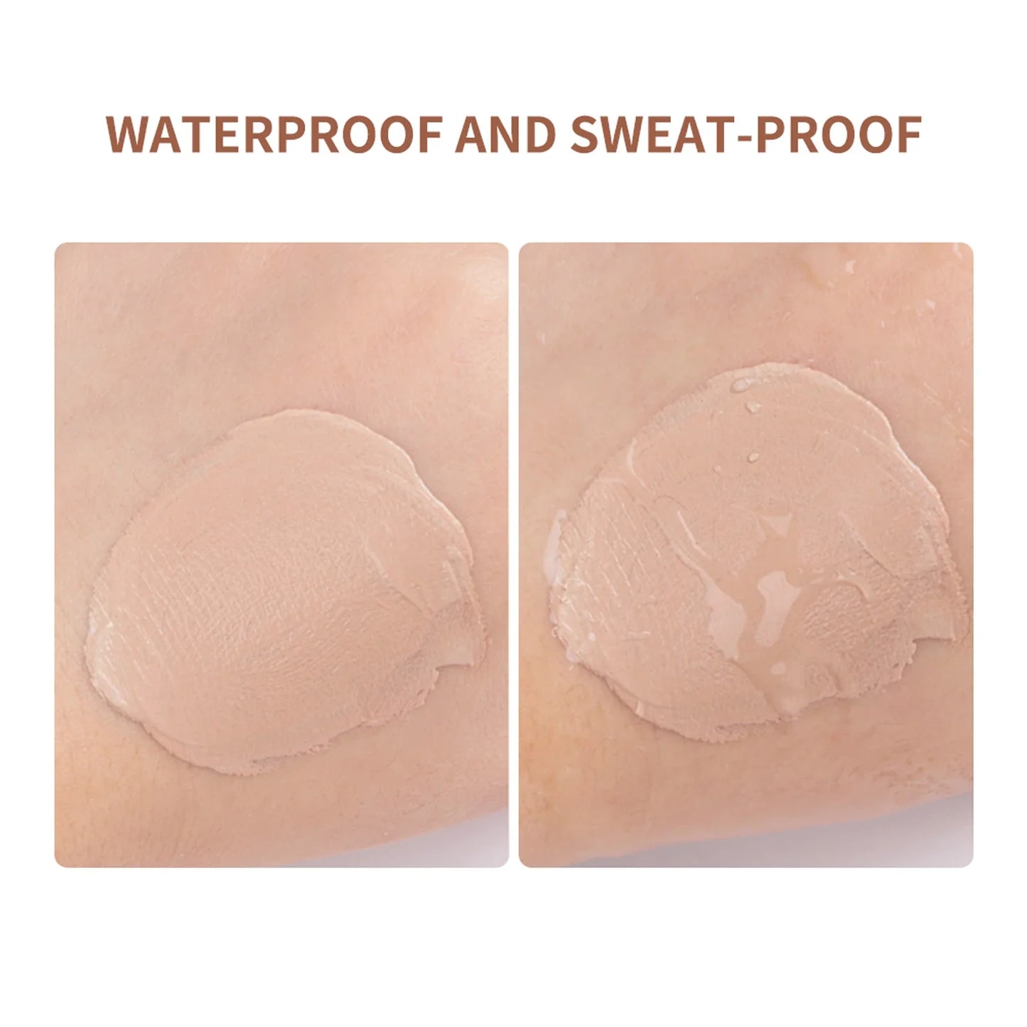 Color-Changing 4-in-1 Foundation – Moisturizing SPF 30+ Longwear Waterproof Makeup Base for Hydrating Travel Coverage