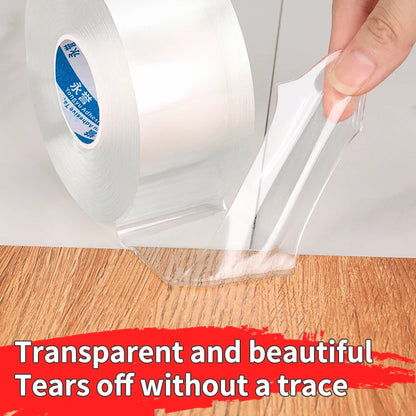 Strong Viscosity Double-Sided Nano Tape - Removable, Waterproof, No-Trace, Reusable Self-Adhesive, Washable Transparent Tape