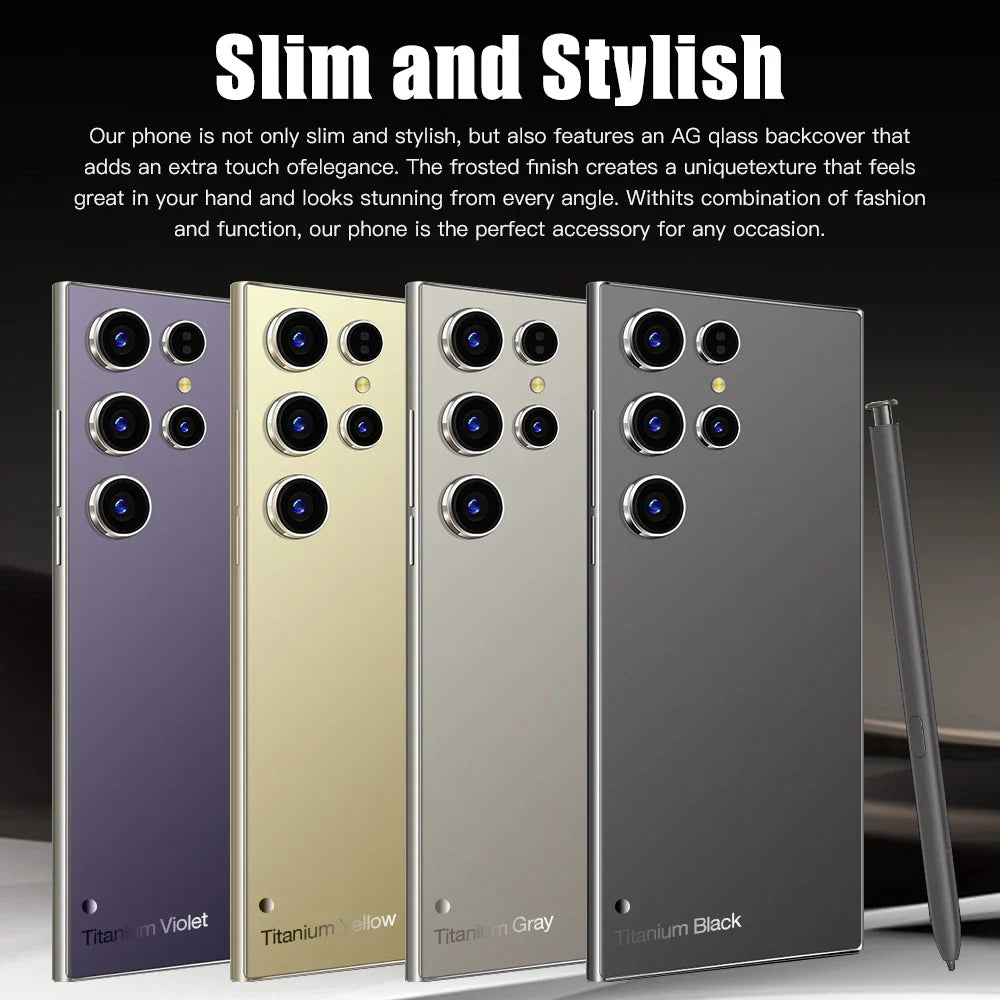 2026 HOT S26 Ultra Smartphone — 7.3" HD Global Edition, Dual SIM, 7800mAh Battery & Facial Recognition