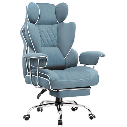 Big & Tall Ergonomic Gaming Chair – Office Chair with Pocket Spring Lumbar Support & Footrest