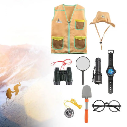 Kids Outdoor Adventure Exploration Kit – Explorer Costume & Role-Play Set for Children