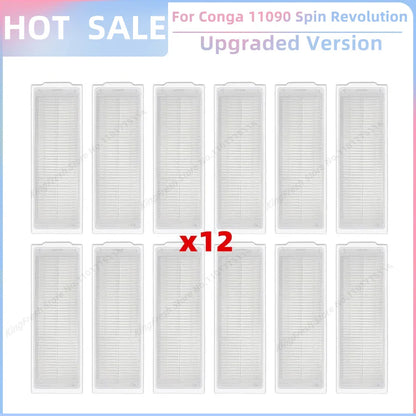 Replacement Parts Kit for Cecotec Conga 11090 / 13090 Spin Revolution Vacuum – Roller, Brushes, HEPA Filter & Mop