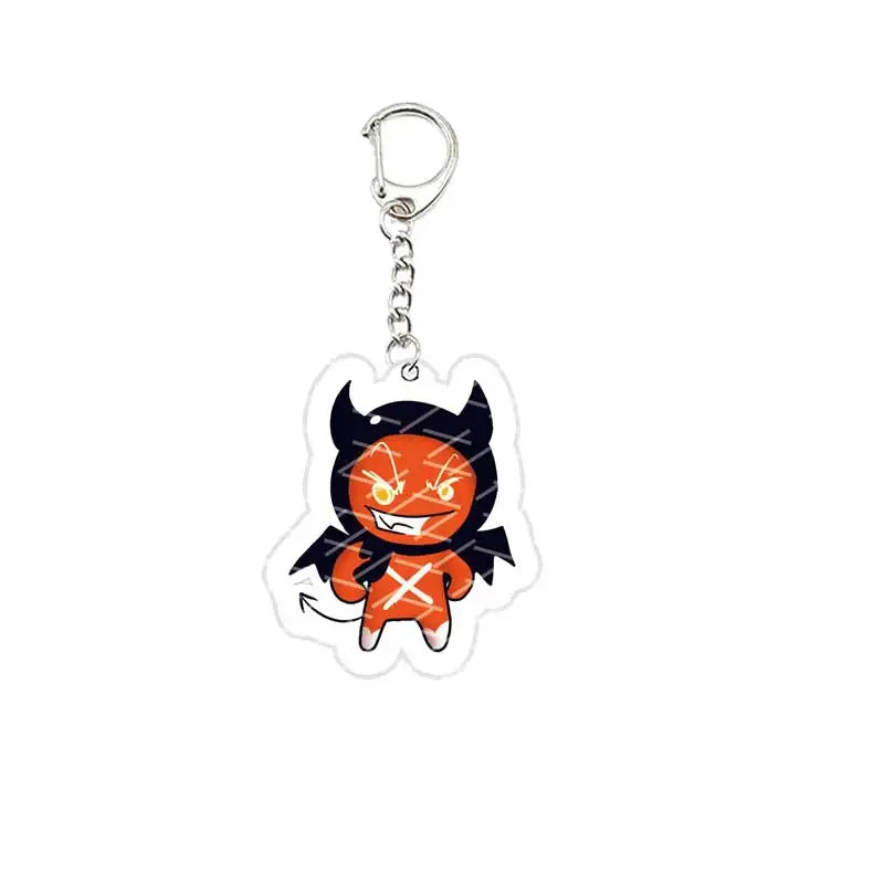 Game Chibis Shadow & Milk Cookie Keychains – Acrylic Bag Pendant for Coffee Brea & Pure Vanilla Fans Gifts