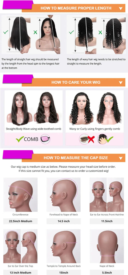 250% Density 360 HD Full Lace Glueless Wig – 30 Inch Deep Water Wave Frontal Human Hair Wig