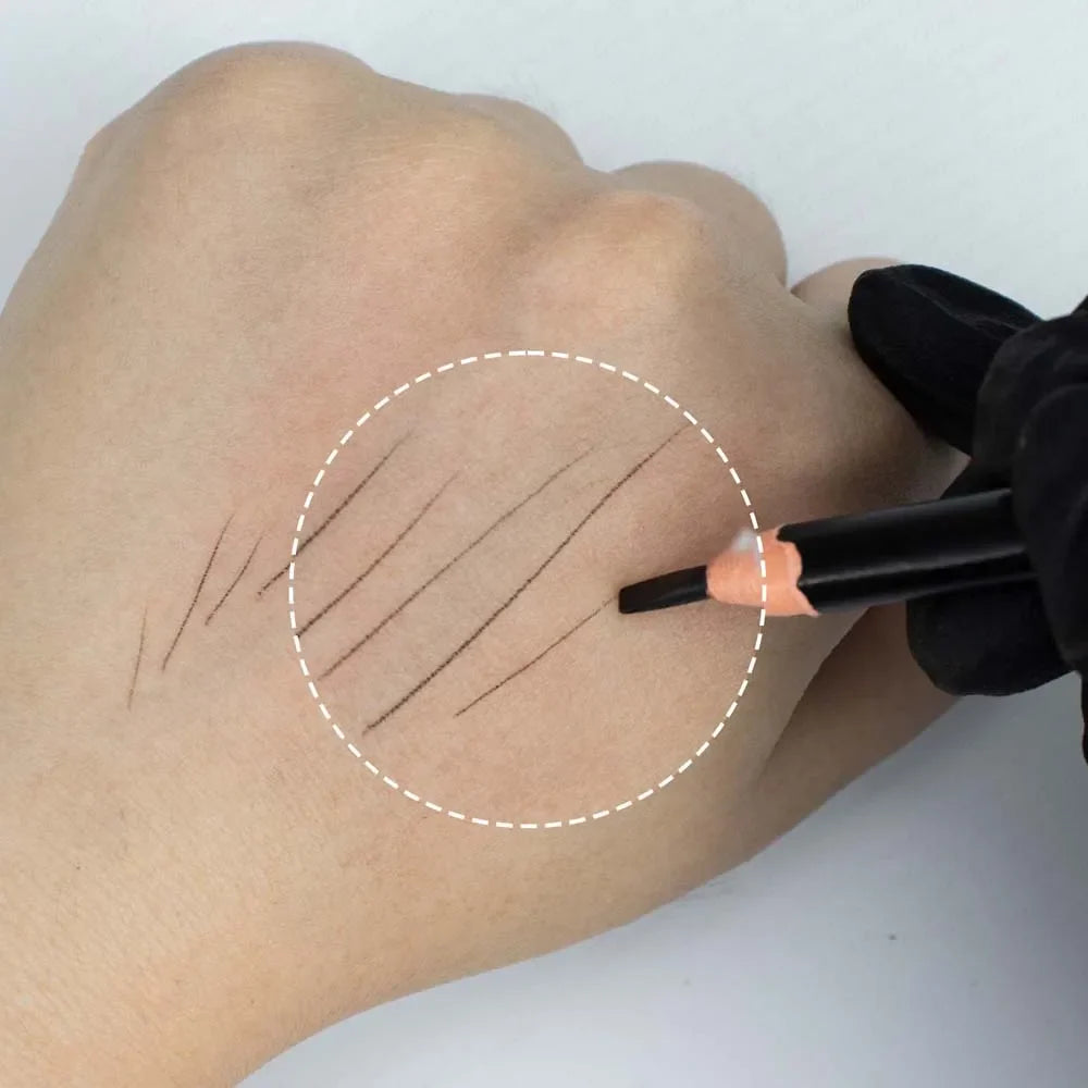 4pcs Ultra-Thin Microblading Eyebrow Pencil Set — 2mm PMU Brow Mapping Tattoo Pens