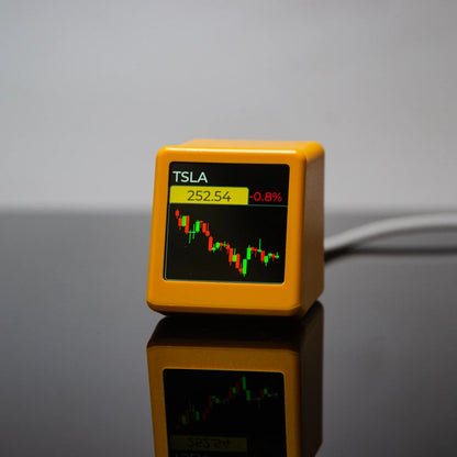 GeekMagic NerdMiner Cryptocurrency & Stock Tracker — Bitcoin, Futures, Currency Exchange Rates, Weather & Time Display
