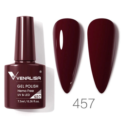 VENALISA 7.5ml HEMA-Free Nail Gel Polish – VIP4 Semi-Permanent Soak-Off UV/LED Gel Varnish, Full Coverage Nail Lacquer