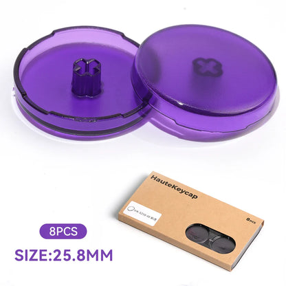 Haute42 Hitbox Cross Keycaps – 25.8mm Low-Profile DIY Button Caps for Leverless Arcade & Kailh Switch