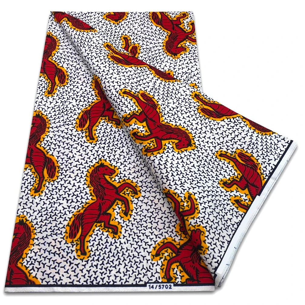 Classic African Wax Fabric - 100% Cotton Soft Ankara Pagne for Women's Dresses