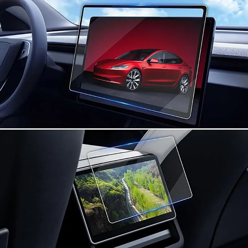 Tempered Glass Screen Protector for Tesla Model 3 Highland & Model Y Juniper 2025 – Rear Center Control Touchscreen Film