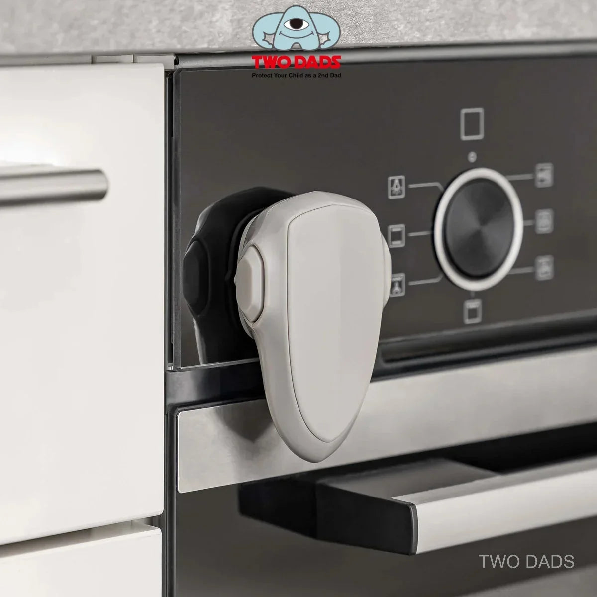 Child Safety Oven Lock - Heat-Resistant Baby Proof Adhesive Lock for Oven, Cabinet & Drawer Protection