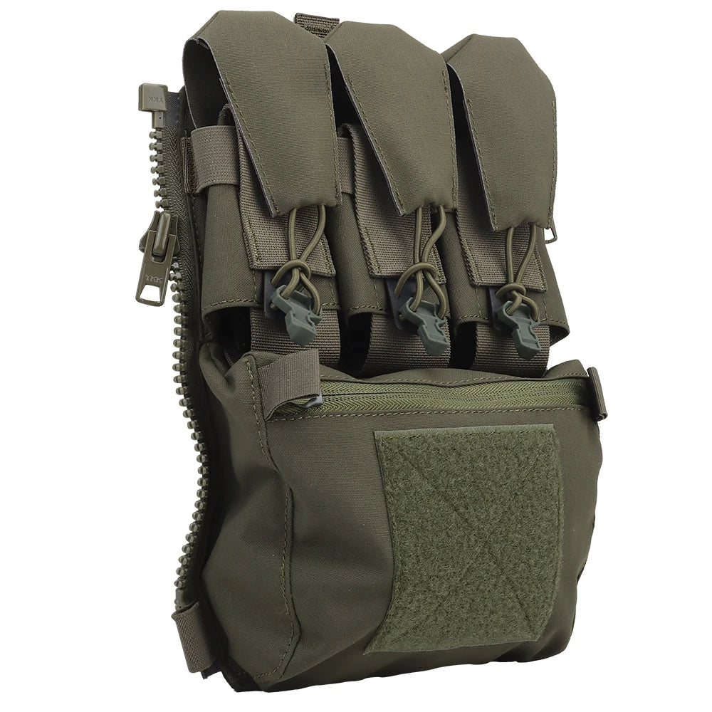 Assault Adapt Banger Back Panel Zip-On Rear Pack – Tactical Vest FCPC V5 Plate Carrier Accessories Bag with GP Pouch & Multitools Pocket