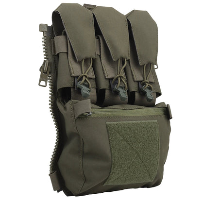 Assault Adapt Banger Back Panel Zip-On Rear Pack – Tactical Vest FCPC V5 Plate Carrier Accessories Bag with GP Pouch & Multitools Pocket