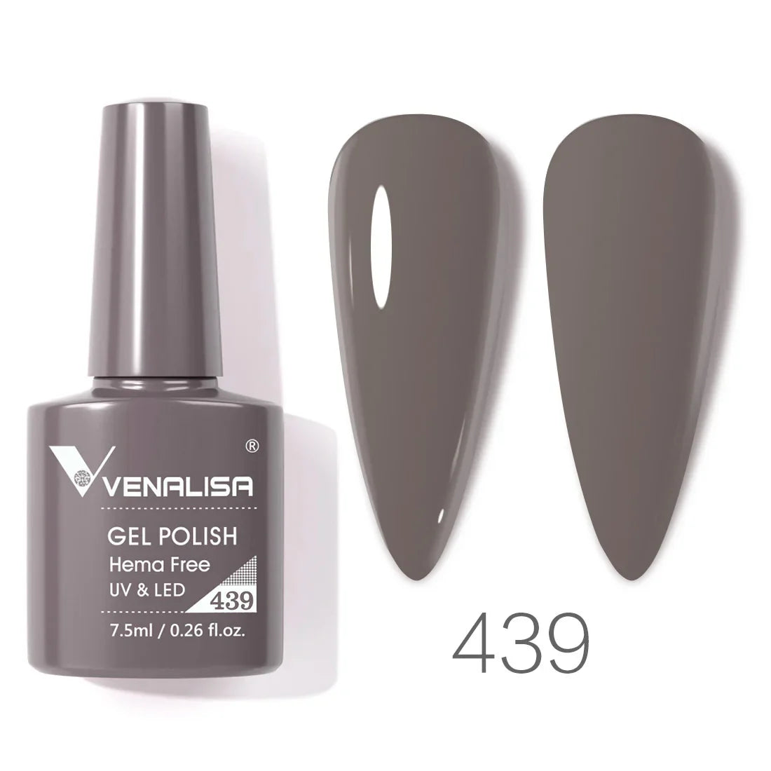 VENALISA 7.5ml HEMA-Free Nail Gel Polish – VIP4 Semi-Permanent Soak-Off UV/LED Gel Varnish, Full Coverage Nail Lacquer