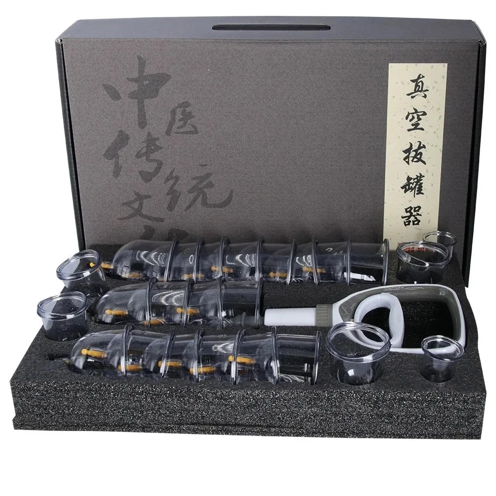 Cupping Therapy Set — Vacuum Suction Cups for Massage, Anti-Cellulite & Physiotherapy Body Treatment