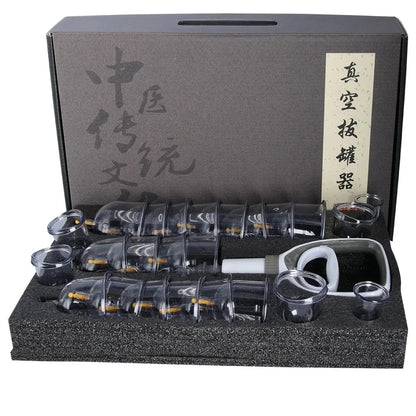 Cupping Therapy Set — Vacuum Suction Cups for Massage, Anti-Cellulite & Physiotherapy Body Treatment