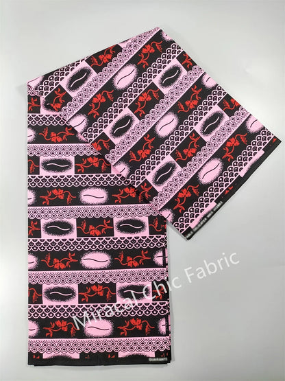 Guaranteed Veritable African Real Wax Fabric - 100% Cotton High Quality Ankara Pagne 6 Yards Nigerian Women’s Style Dress Material
