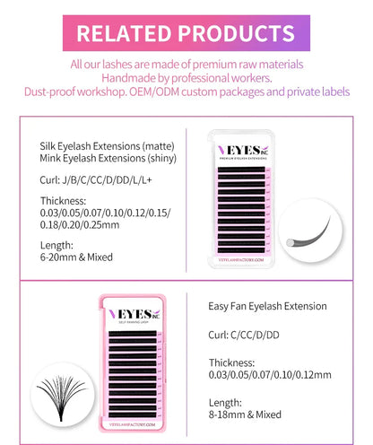Veyes Inc 5ml Eyelash Extension Glue — Veyelash Fast-Drying Strong Lash Adhesive, 0.5 Sec Dry Time, 7-Week Retention for Volume Lashes