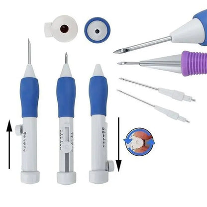 Magic Embroidery Punch Needle Kit - Weaving, Knitting, and Sewing Tools Set for DIY Sewing and Stitching