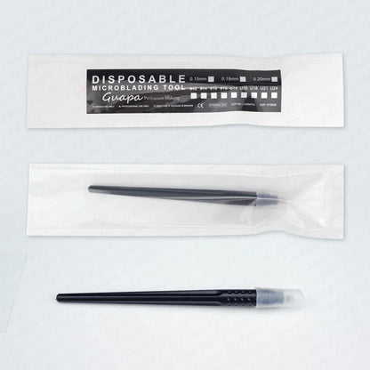 10PCS Microblading Disposable Pens — U18 0.18mm Microblade Tools for Eyebrow Permanent Makeup