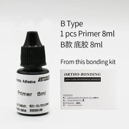 Orthodontic Bonding Adhesive Light Cure Primer – 8ml/10ml Bottle for Dental Use