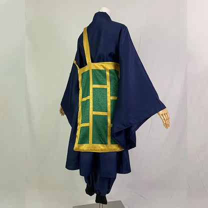 Geto Suguru Cosplay Costume — Black & Blue Kimono School Uniform Anime Outfit for Men & Women Halloween