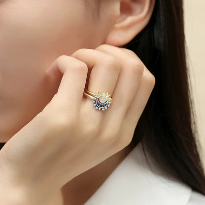 925 Sterling Silver Women’s Ring – Crown, Heart & Wishbone Design with Crystal, Rose Gold Engagement & Wedding Jewelry