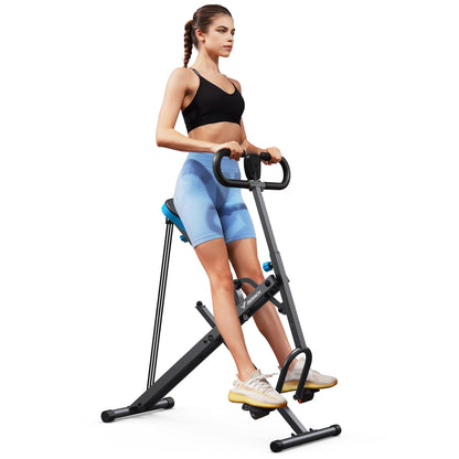 MERACH 2 in 1 Squat Rowing Machine – Foldable Glute Trainer & Leg Exercise Equipment, Easy Setup for Home Fitness