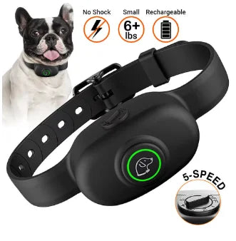 Waterproof Rechargeable Small Dog Training Collar Humane No-Shock Anti-Bark Control Adjustable Pet Behavior Training Device