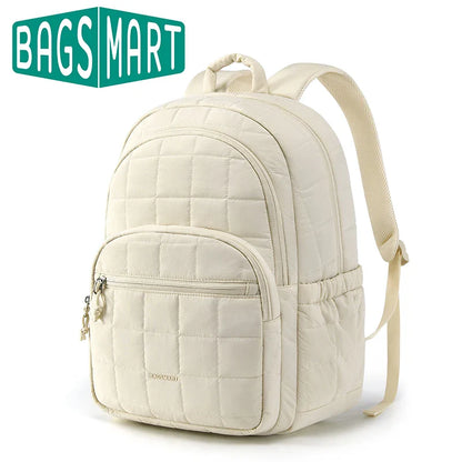 BAGSMART Women's Laptop Backpack – Water-Resistant 15.6 Inch School & College Bag for Girls, Large Mochila