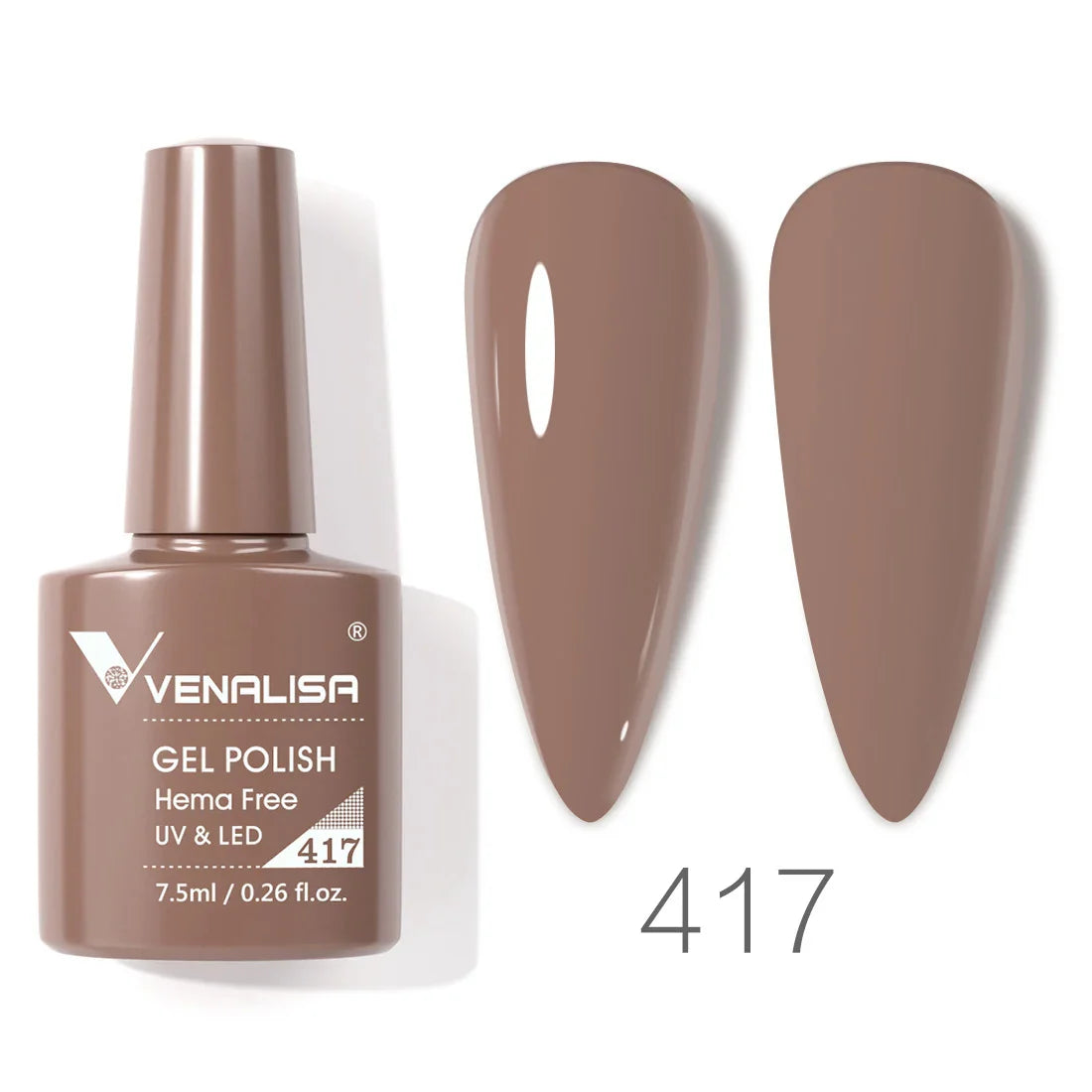 VENALISA 7.5ml HEMA-Free Nail Gel Polish – VIP4 Semi-Permanent Soak-Off UV/LED Gel Varnish, Full Coverage Nail Lacquer