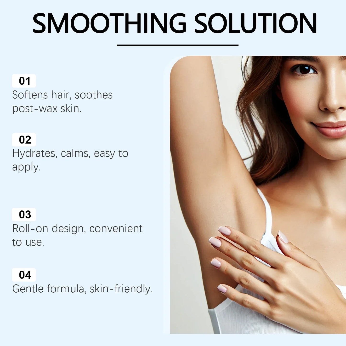 Ingrown Hair Serum - AHA BHA PHA Roll-On Treatment for Bikini Area, Armpits, Arms & Legs
