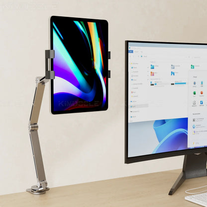 Artpowers Adjustable Tablet Holder – Portable Stand for iPad, Monitor, Phone & Laptop with Rotating Clip Mount