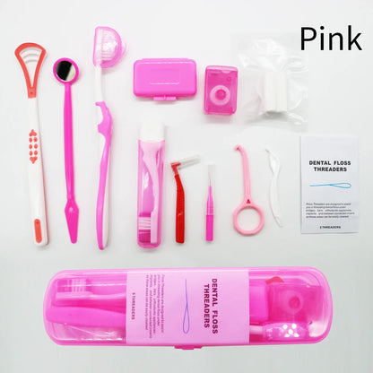 12PCS Orthodontic Oral Care Kit – Teeth Cleaning & Dental Hygiene Tools