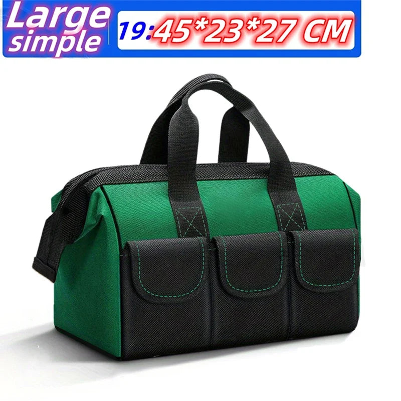 23-Inch Large Tool Bag - Heavy-Duty 1680D Oxford Waterproof Electrician Storage Organizer
