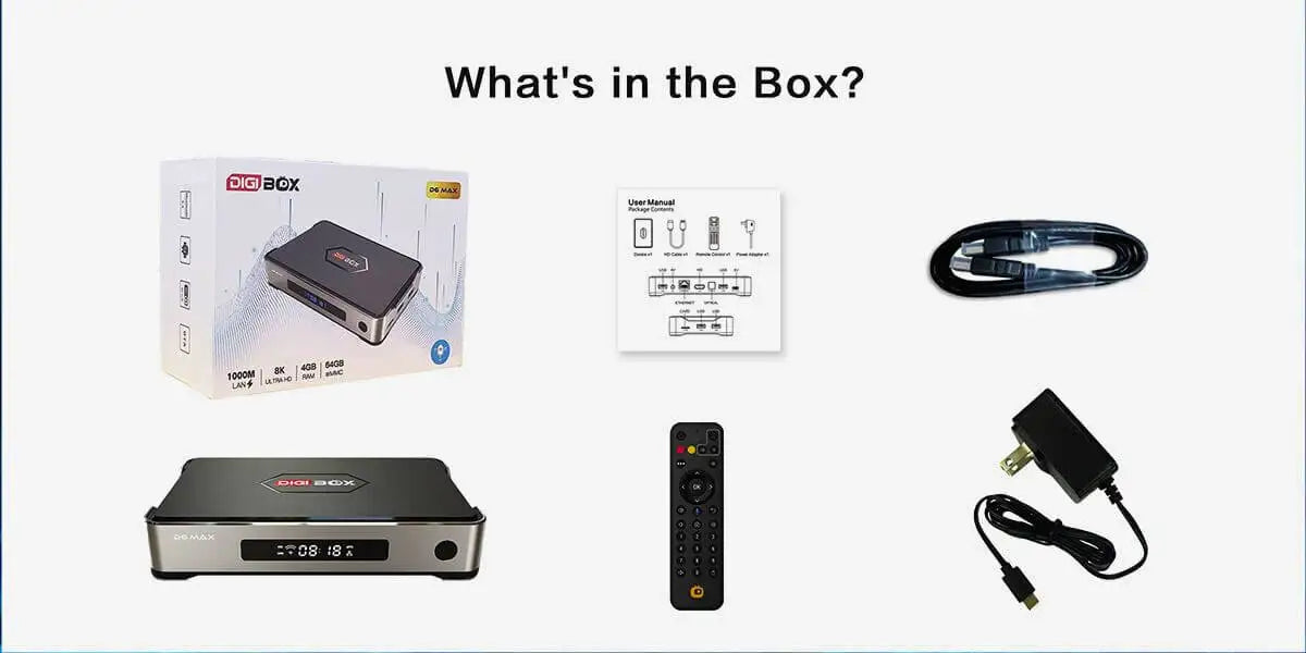Genuine DIGIBOX D6 MAX Android TV Box — Upgraded from D3 Plus, EVPAD 11P Function, Japan & USA Version