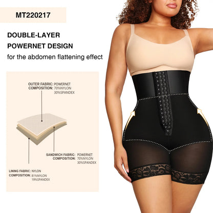 Women's High Waist Slimming Corset - Body Shaper Panties, BBL Shorts, Fitness Waist Trainer and Butt Lifter Shapewear