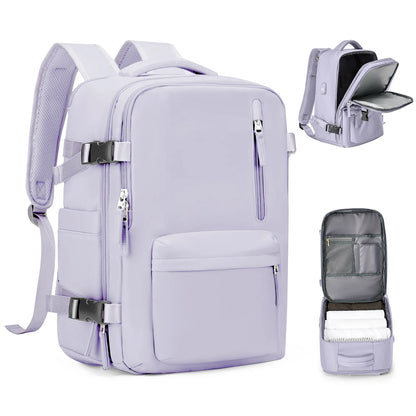 Women's Cabin Travel Backpack - Large Capacity, Water-Resistant Laptop Bag 45x36x20 cm, Fits EasyJet and Ryanair Carry-On Dimensions