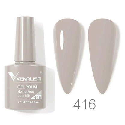 VENALISA 7.5ml HEMA-Free Nail Gel Polish – VIP4 Semi-Permanent Soak-Off UV/LED Gel Varnish, Full Coverage Nail Lacquer