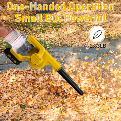 Cordless 2-in-1 Leaf Blower & Vacuum – Electric Jobsite Air Blower for Dewalt 20V Battery