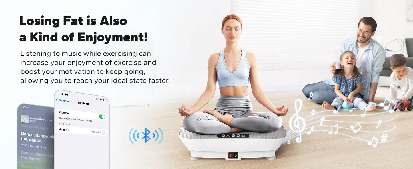 MERACH Vibration Plate Exercise Machine – Whole Body Workout Fitness Platform for Weight Loss & Shaping