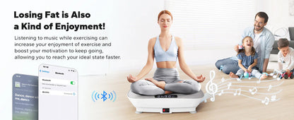 MERACH Vibration Plate Exercise Machine – Whole Body Workout Fitness Platform for Weight Loss & Shaping