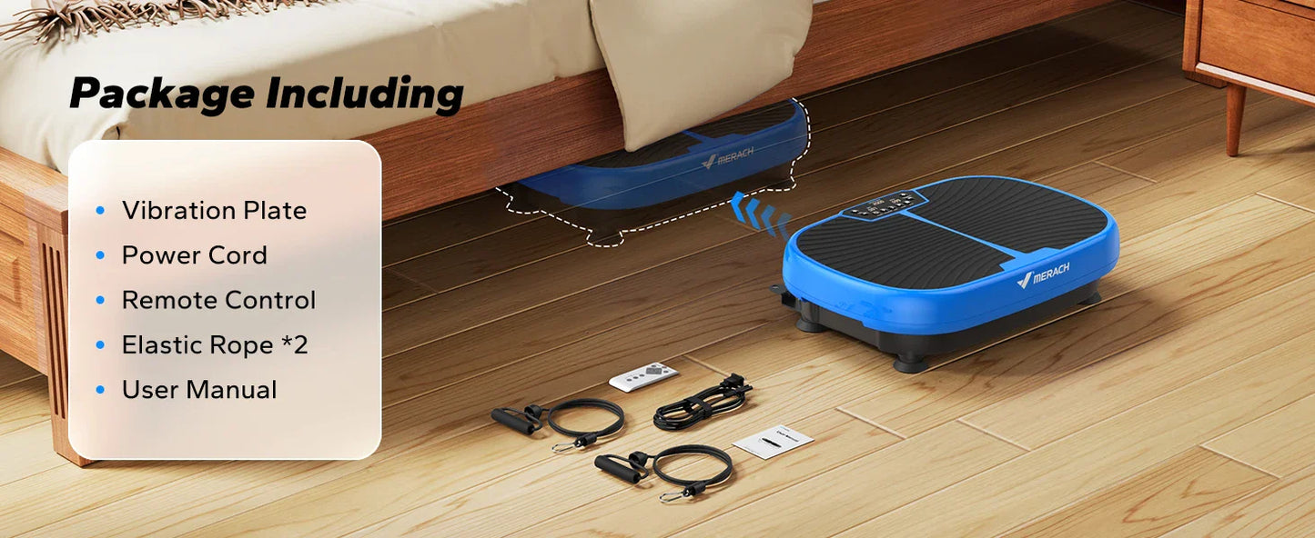 MERACH EMS Vibration Plate – Fitness Machine for Fat Burning, Weight Loss, Pain Relief & Lymphatic Drainage