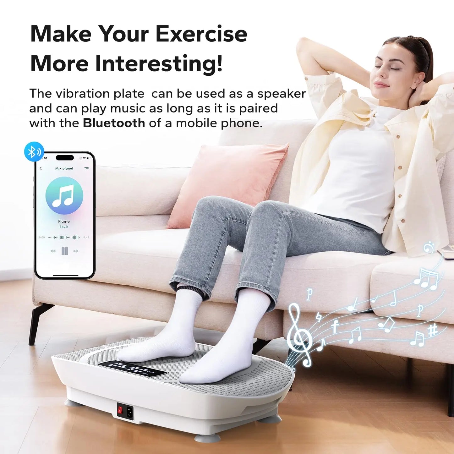 MERACH Vibration Plate Exercise Machine – Whole Body Workout Fitness Platform for Weight Loss & Shaping